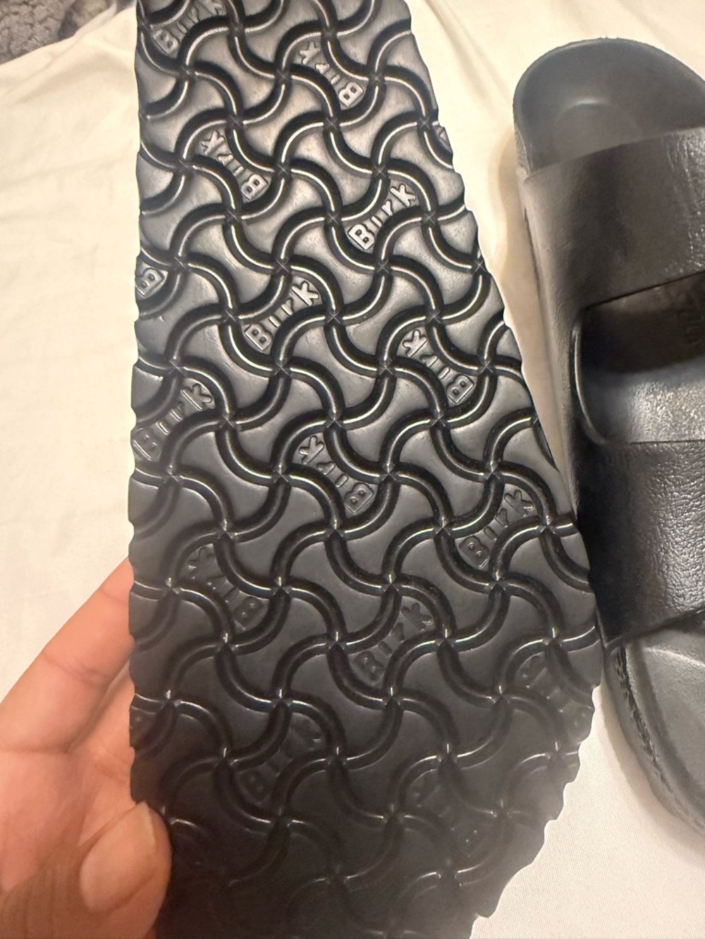 Birkenstock Black Two-Strap Slide Sandals - Picture 6 of 6